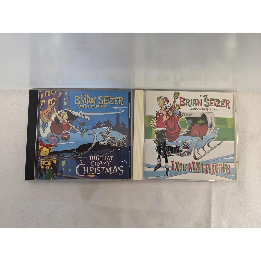 Brian Setzer Orchestra 2 CD Christmas Lot Boogie Woogie Dig That Crazy Christmas
